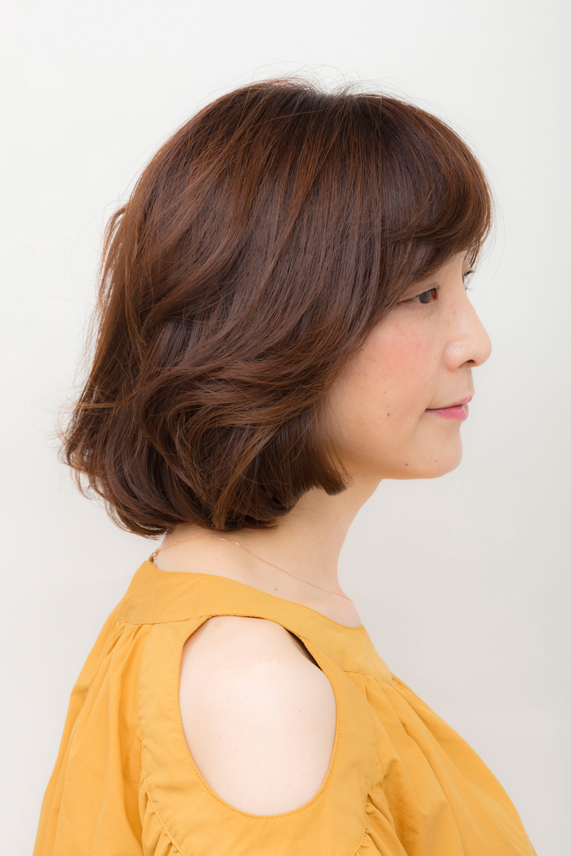 くせ毛の肩にオススメ 大人小顔ボブ