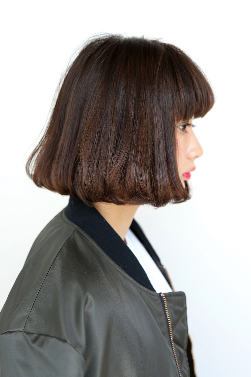 毛先ワンカールボブ