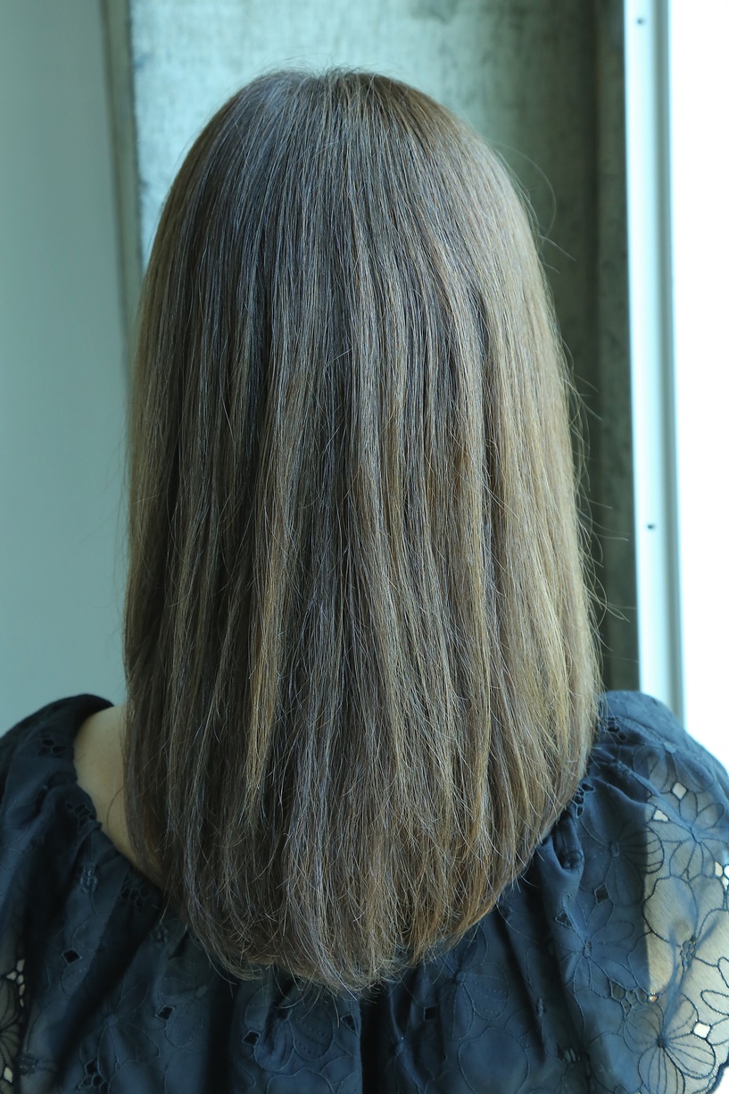 まとまるストレートヘア