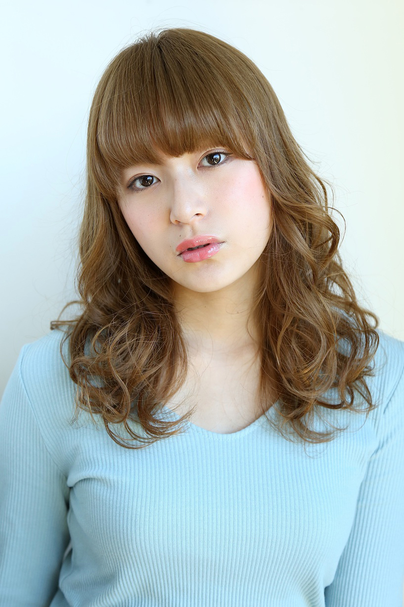 デジタルパーマロングサンドベージュ